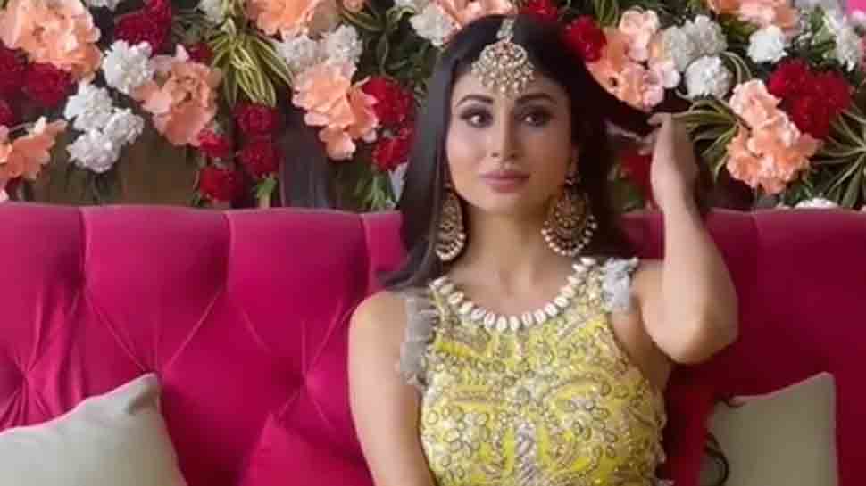 970px x 545px - Bride-to-be Mouni Roy's Haldi pictures out, actress twins with boyfriend  Suraj Nambiar in yellow: PICS | People News | Zee News