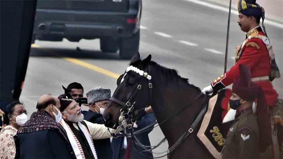 President Ram Nath Kovind&#039;s bodyguard horse &#039;Virat&#039;, who took part in 13 Republic Day parade, retires