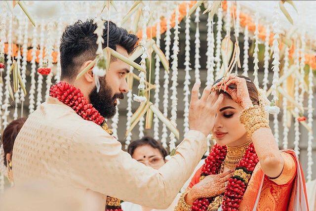 Mouni Roy gets hitched in a traditional Malayalam ceremony