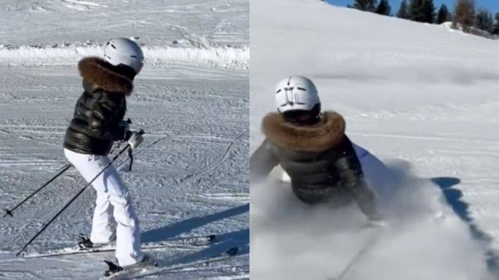 Samantha Ruth Prabhu falls while skiing, thanks instructor for &#039;saving her&#039; - Watch