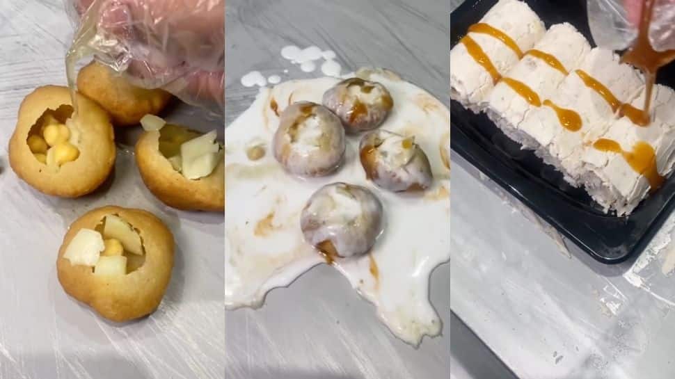 Food blogger makes golgappa ice cream with chutney in viral video, internet is disappointed- Watch 
