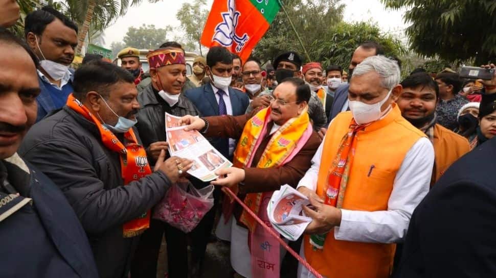 UP Assembly polls 2022: JP Nadda holds door-to-door campaign in Bareilly