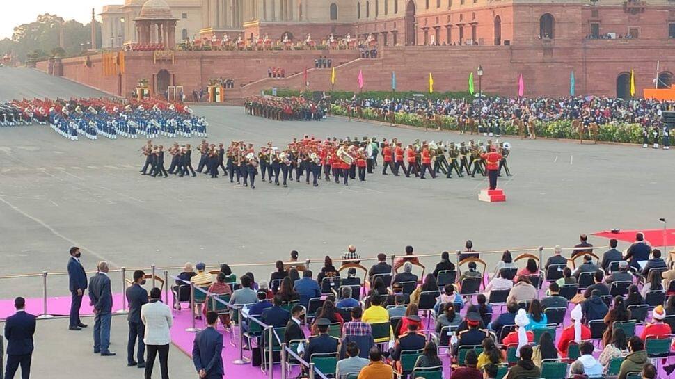 &#039;Beating Retreat&#039; ceremony held at Delhi’s Vijay Chowk