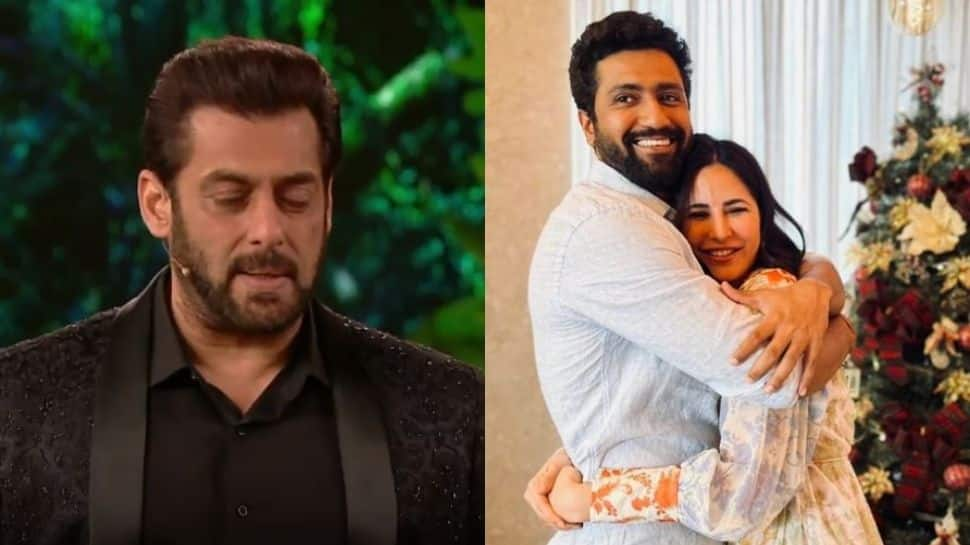 Sab khush hai: Salman Khan discusses Katrina Kaif-Vicky Kaushal&#039;s wedding with Shehnaaz Gill - Watch