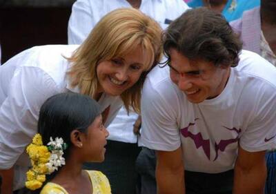 Rafa Nadal's mother inaugurated his tennis school in Anantapur in 2010