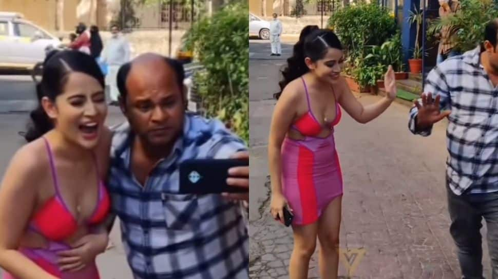 VIRAL: Urfi Javed laughs as man spits gutka on road, takes selfie with her - Watch