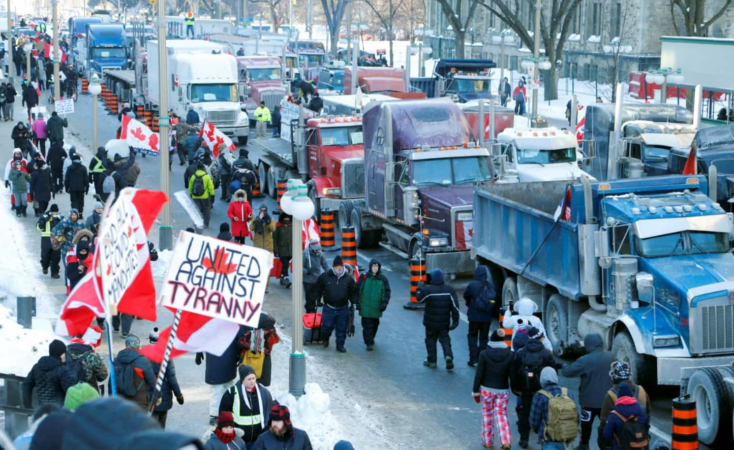 Number of protestors have fallen significantly from Sunday