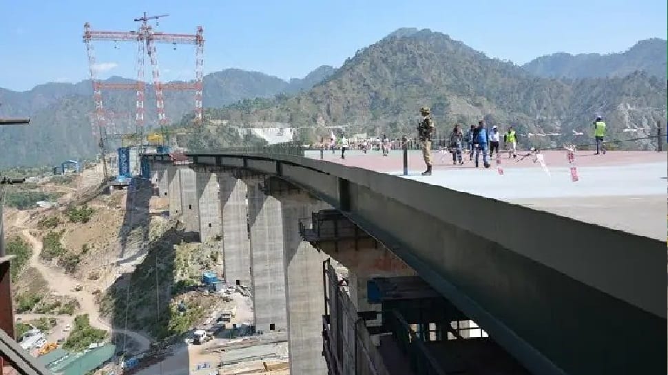 A portion of the longest Indian Railways tunnel completed in Jammu and Kashmir 