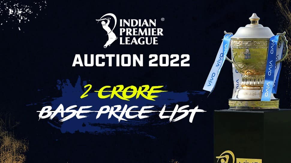 IPL 2022 Auction: Suresh Raina to Shardul Thakur – Full list of players who have highest base price of Rs 2 crore