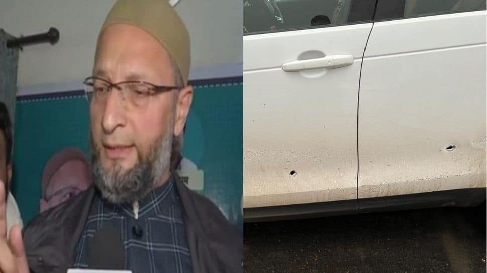 In poll-bound Uttar Pradesh, Asaduddin Owaisi&#039;s car fired upon; a suspect arrested - key highlights