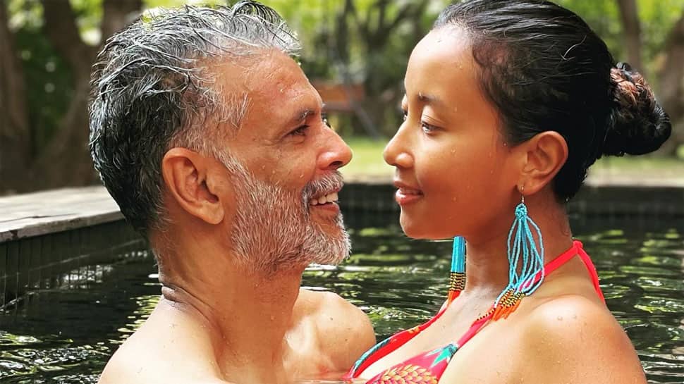 Milind Soman and wife Ankita Konwar&#039;s dip in the hot spring pool is worth a dekko!