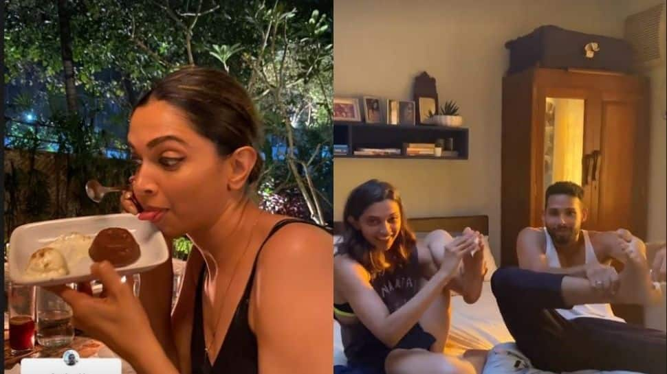 Gehraiyaan BTS: Deepika Padukone goofs around with Siddhant Chaturvedi, drools over dessert - See pics