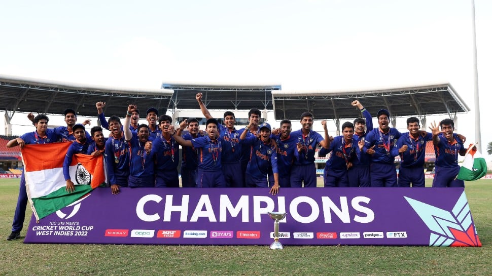 Yash Dhull&#39;s Team India are ICC U19 World Cup 2022 champions, beat England  by four wickets | Cricket News | Zee News