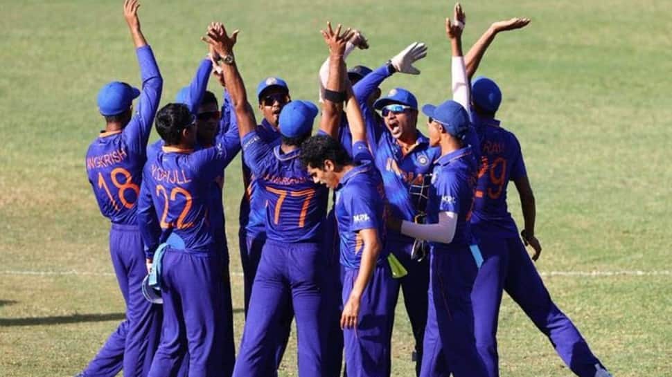 In their second match, India U19 team recorded a massive 174-run win over Ireland. COVID-19-hit Indian side was captained by Nishant Sindhu and tallied 307/5 after batting first. (Source: Twitter)