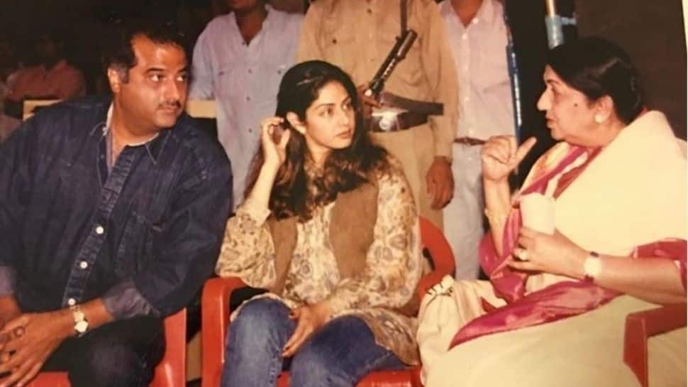 Boney Kapoor shares priceless picture of Lata Mangeshkar with Sridevi