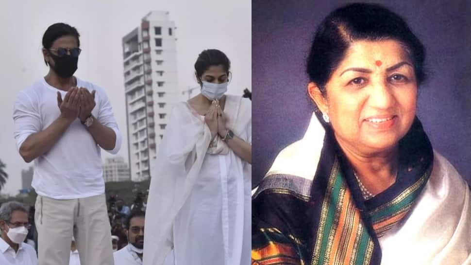 SRK makes dua at Lata Mangeshkar’s funeral, netizens hail it as ‘best example of secular India’