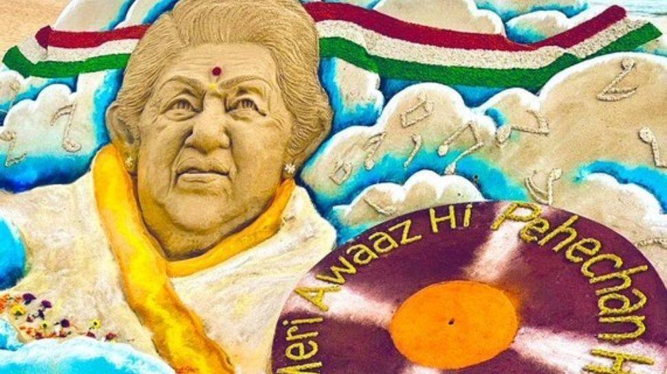 RIP Lata Mangeshkar: Sudarsan Pattnaik dedicates beautiful artwork to late legend