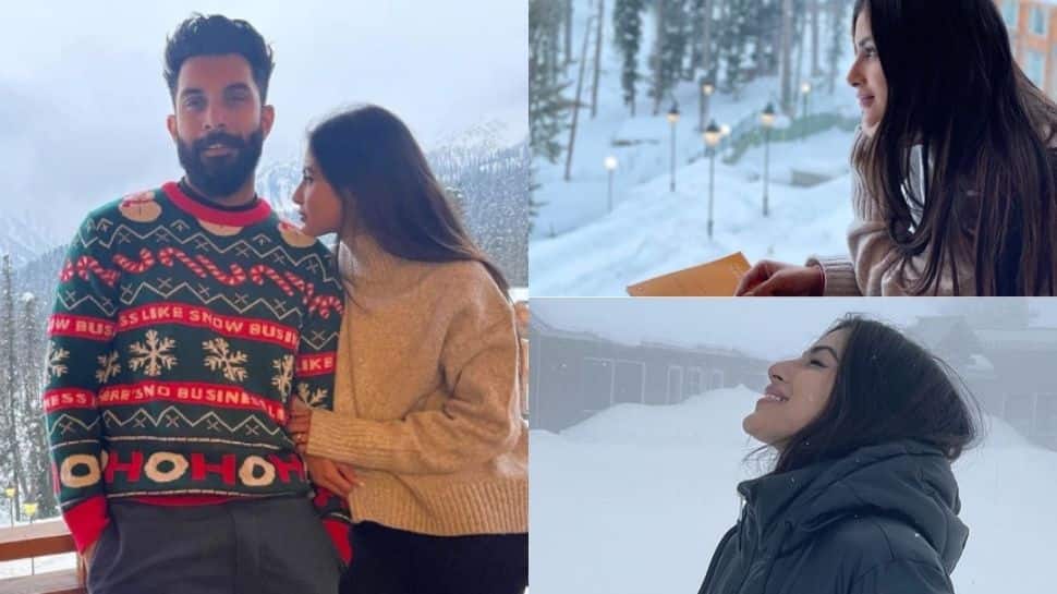 Mouni Roy-Suraj Nambiar&#039;s winter honeymoon is all about cuddles, books and snow, see pics