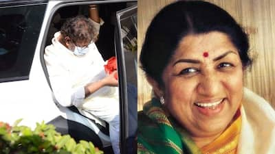 Lata Mangeshkar's nephew carries her ashes