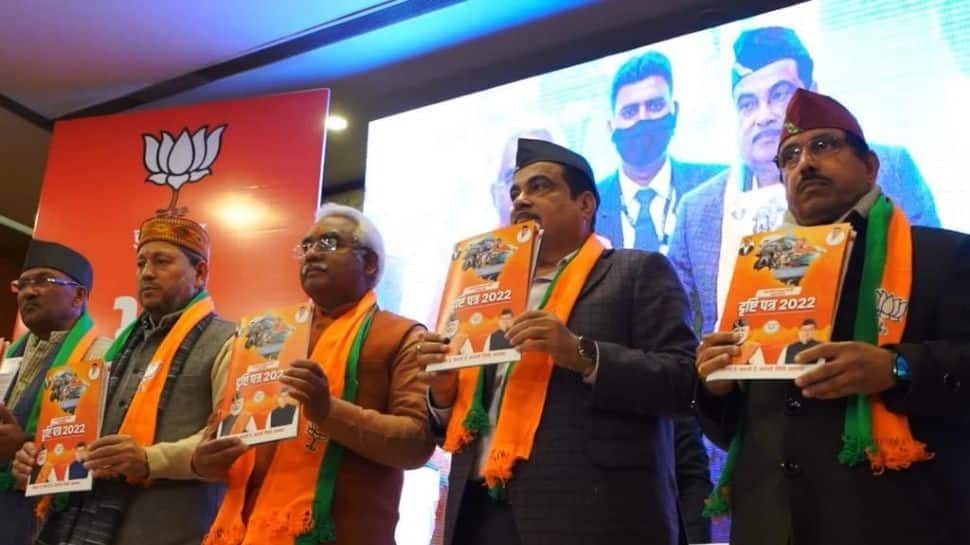 Uttarakhand Assembly poll: Union minister Nitin Gadkari releases BJP’s manifesto ‘Vision Document 2022’