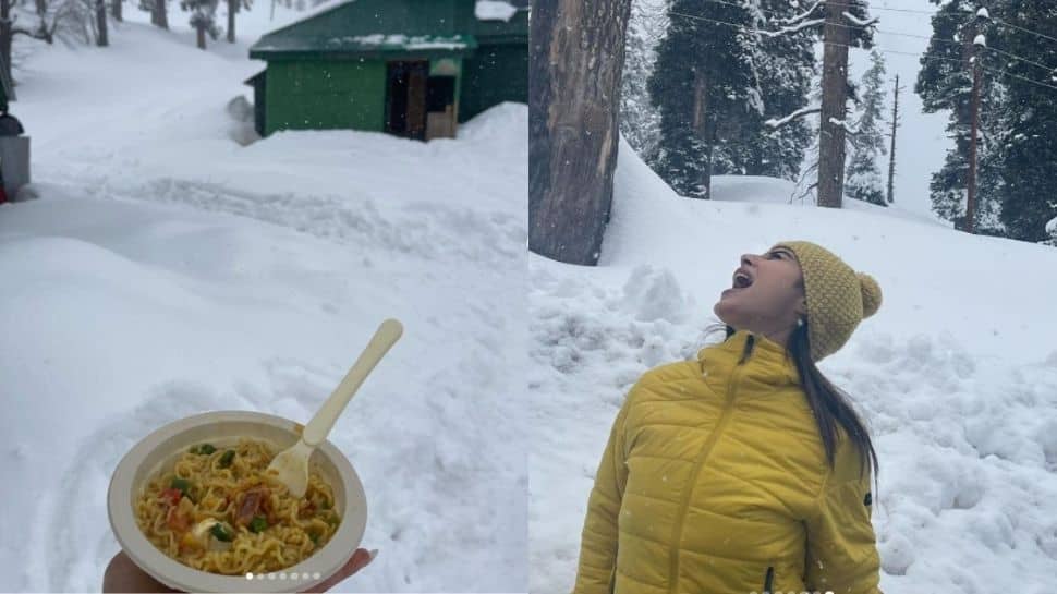 Newlyweds Mouni Roy and Suraj Nambiar&#039;s Kashmir honeymoon is all about ‘snow’ and &#039;pahado ki Maggi&#039;