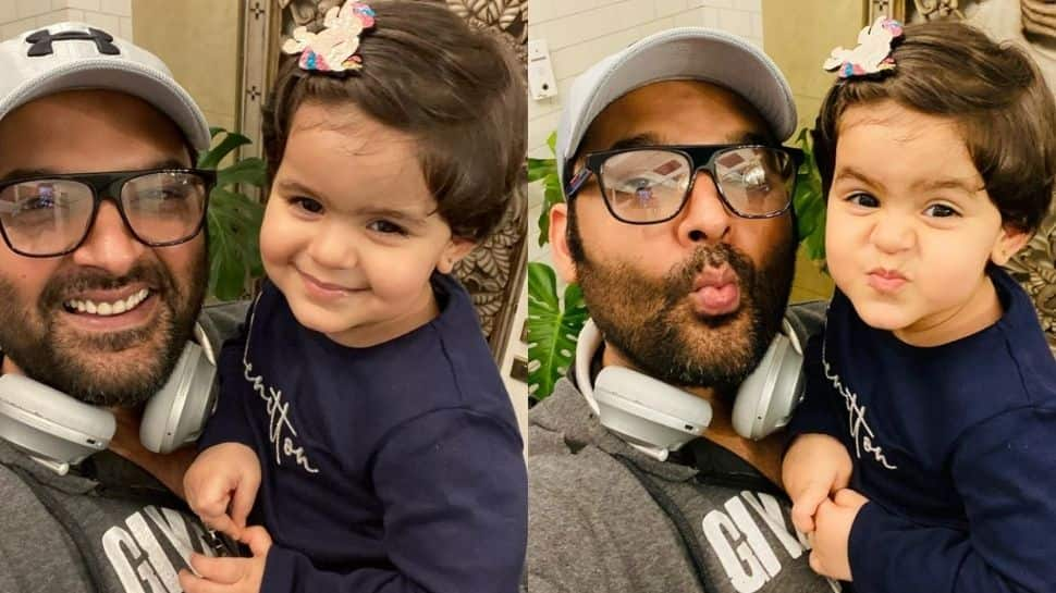 Kapil Sharma gushes over daughter Anayra&#039;s adorable pout, Bipasha Basu reacts!