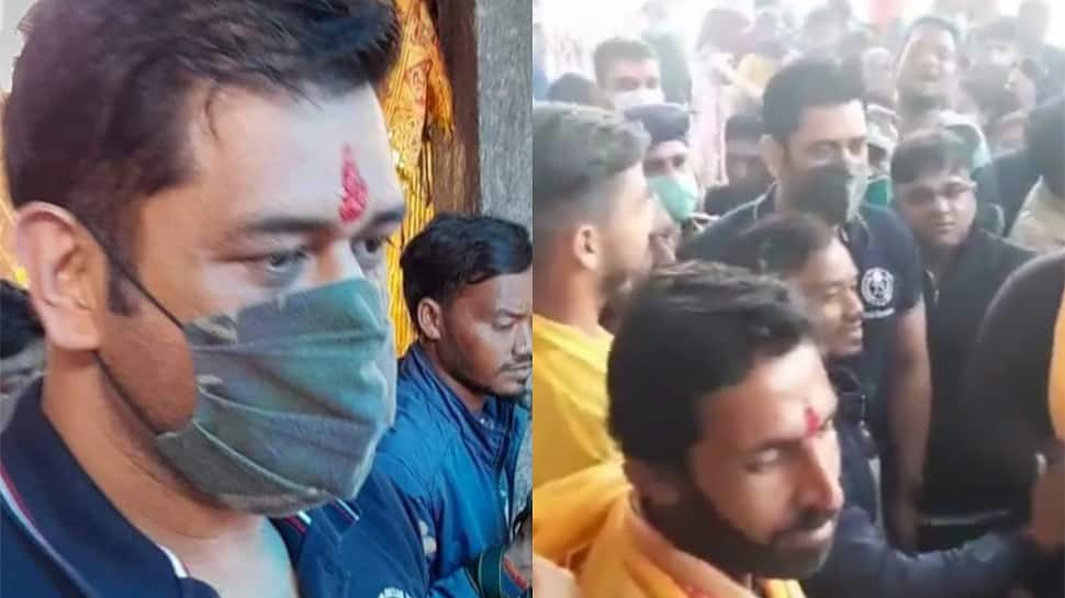 WATCH: MS Dhoni visits Maa Dewri temple near Ranchi to seek blessings ahead of IPL 2022