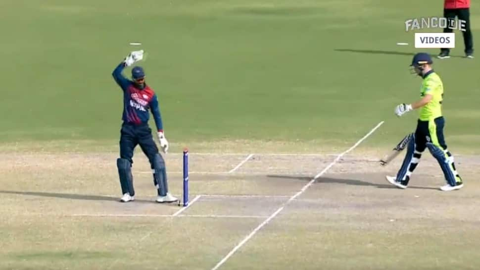 Watch: Nepal wicketkeeper Aasif Sheikh upholds ‘spirit of cricket’, refuses to run-out Ireland batsman