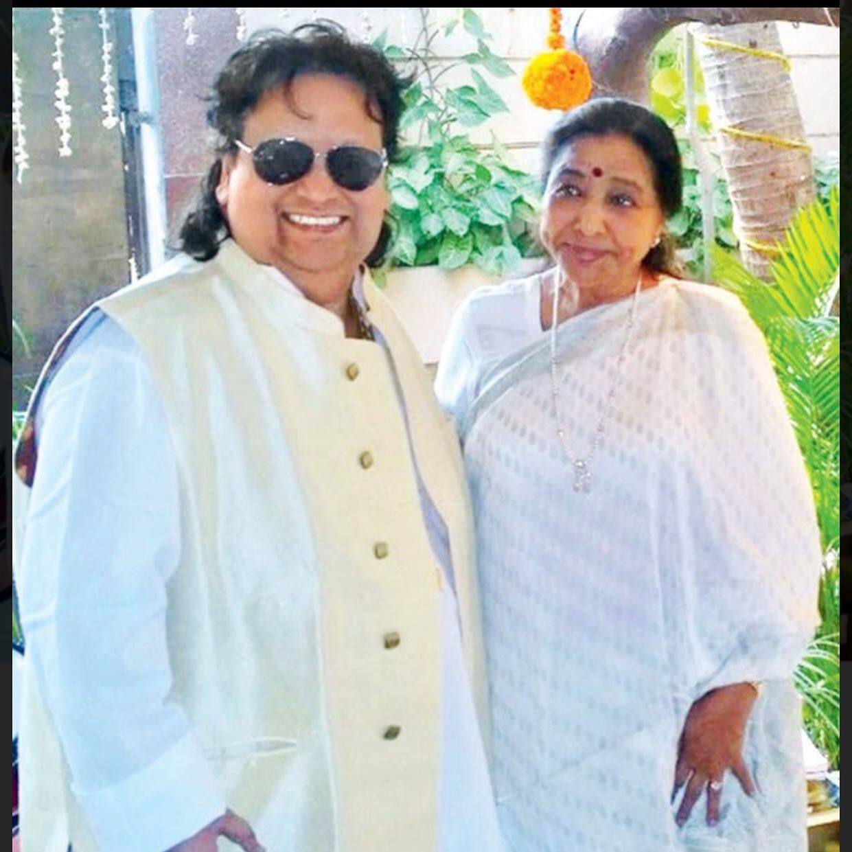 Bappi Lahiri with Asha Bhosle