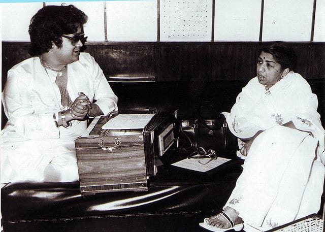 Bappi Lahiri collaborated with Lata Mangeshkar for various songs