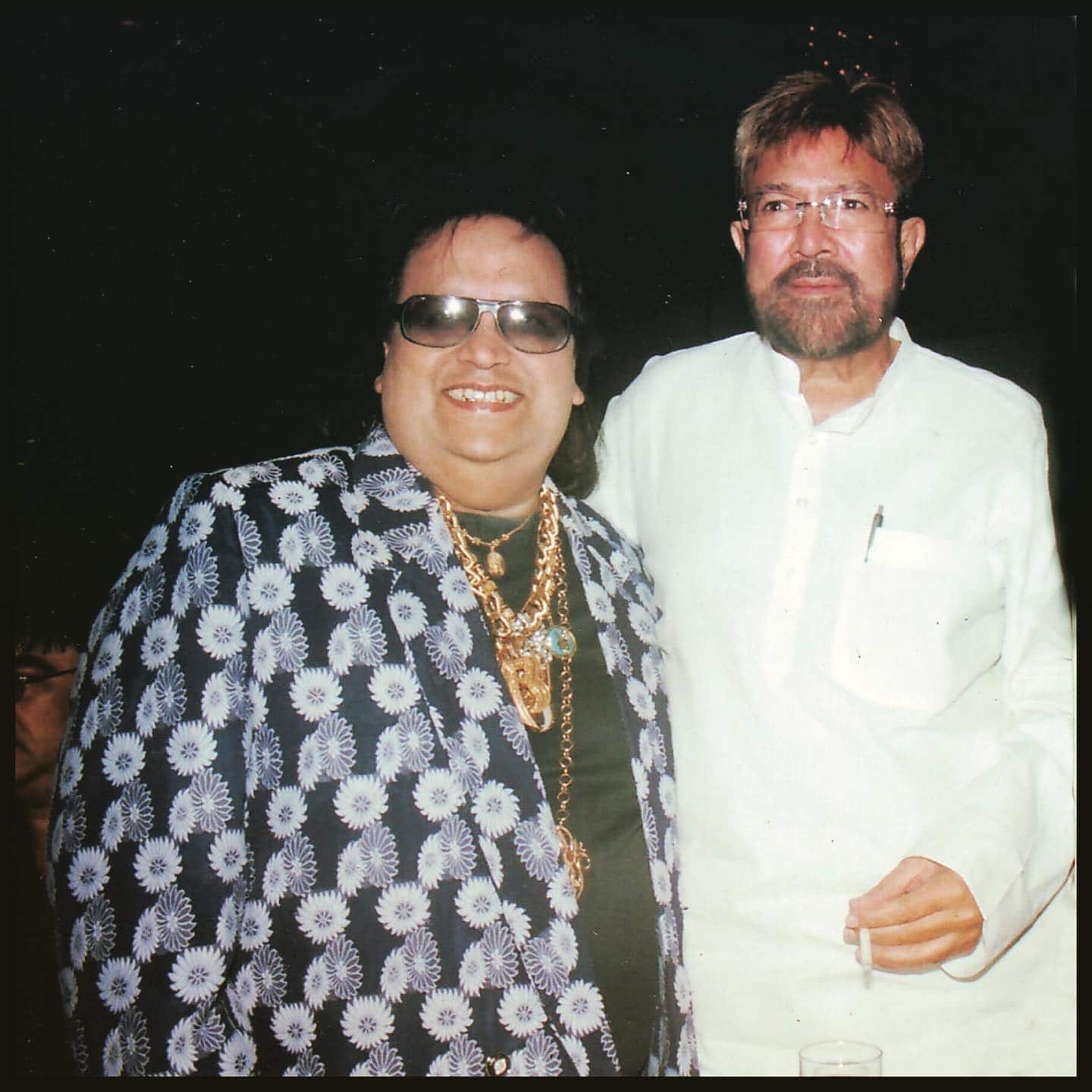 Bappi Lahiri with superstar Rajesh Khanna