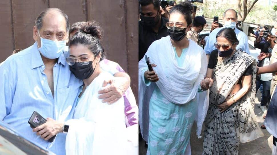 Kajol with her mother also mourned the loss