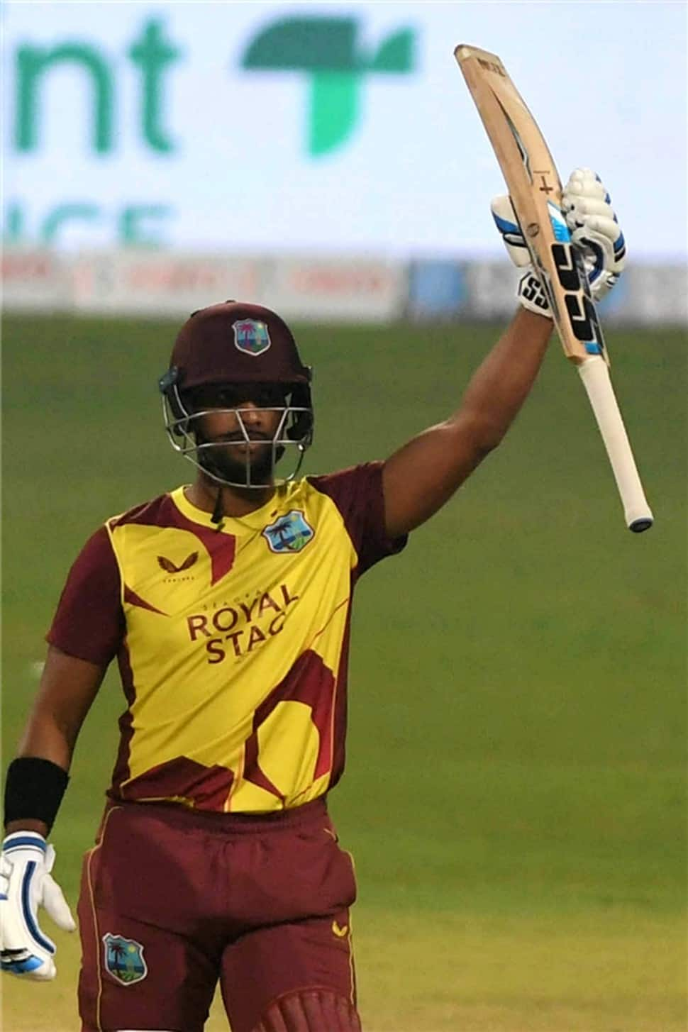 West Indies wicketkeeper Nicholas Pooran posted his 4th highest T20I score and best against India en route his 61. Pooran also completed 100 sixes across all formats of the game. (Photo: ANI)