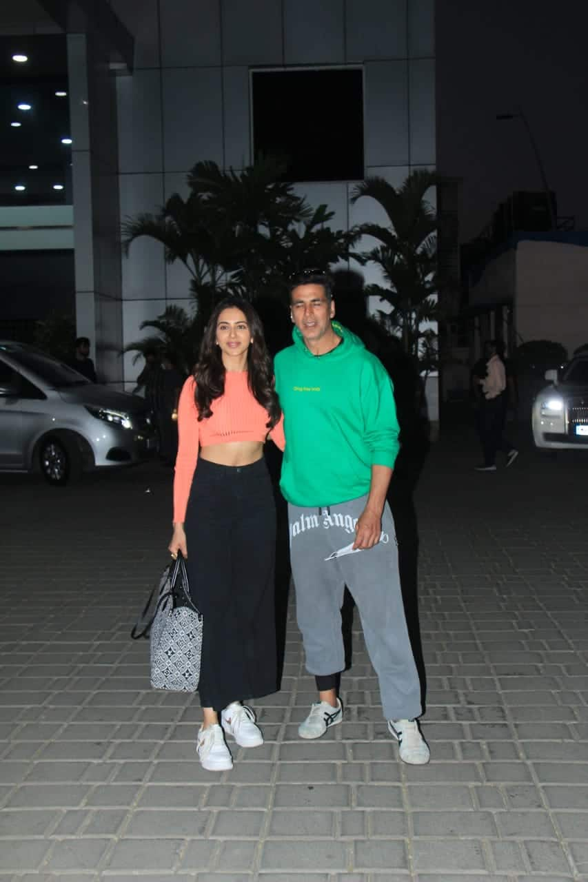 Akshay and Rakul looked dapper in athleisure