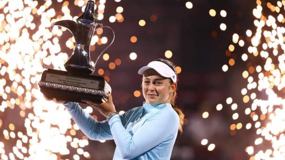 Dubai Tennis Championships: Jelena Ostapenko beats Veronika Kudermetova for her 5th career crown