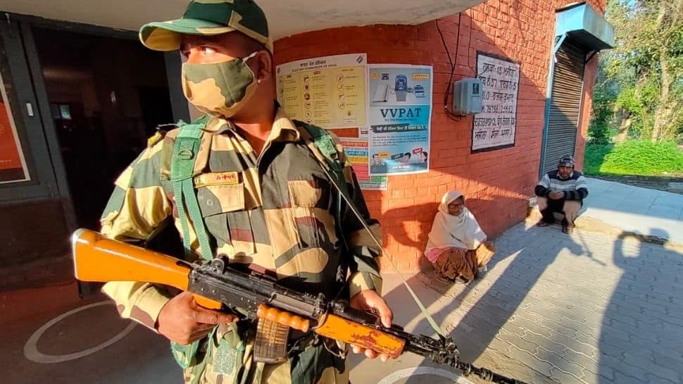 Heavy security at polling stations