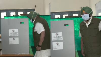 Capt Amarinder Singh cast his vote