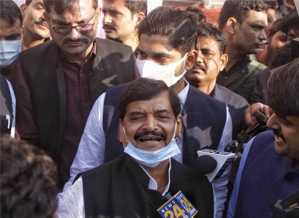 Samajwadi Party leader Shivpal Yadav in Saifai.