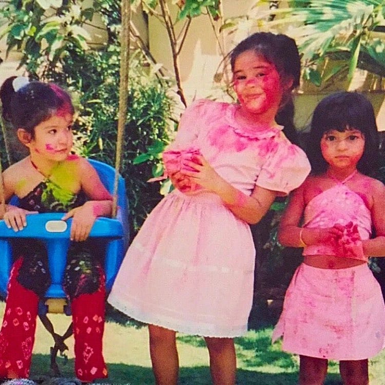 Baby Ananya, Shanaya and Suhana celebrate holi together