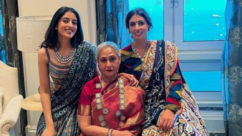 Anmol Ambani-Khrisha Shah wedding: Navya Naveli Nanda, Jaya Bachchan get all decked up!