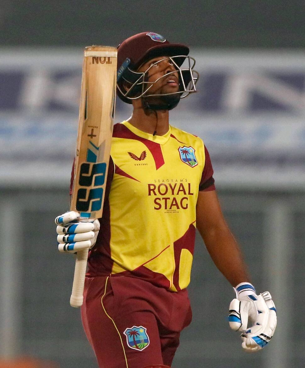 West Indies batter Nicholas Pooran has scored 438 runs in his last ten T20I innings with an average of 48.66 and five fifties. Pooran has now scored the most T20I runs (279) against India in India. Glenn Maxwell is second on the list with 244 runs. (Photo: ANI)
