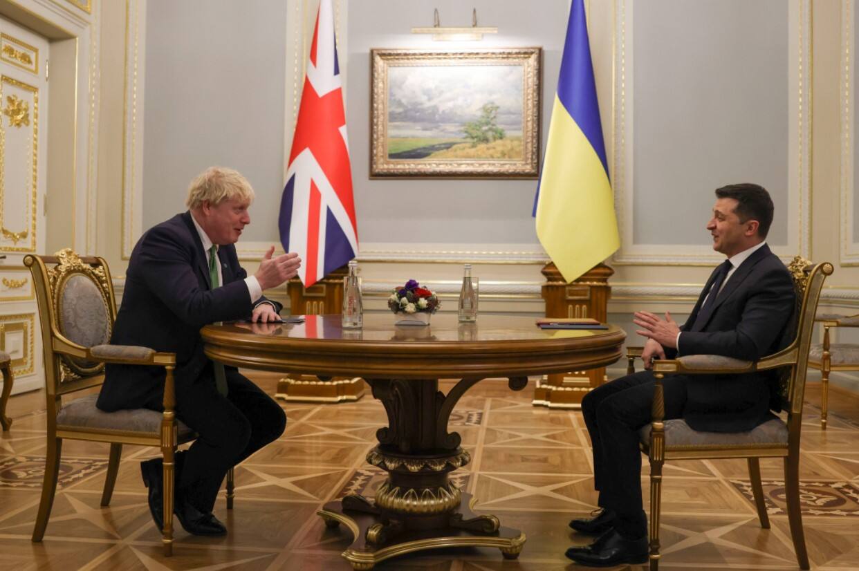 Boris Johnson visited Ukraine and met President Volodymyr Zelensky