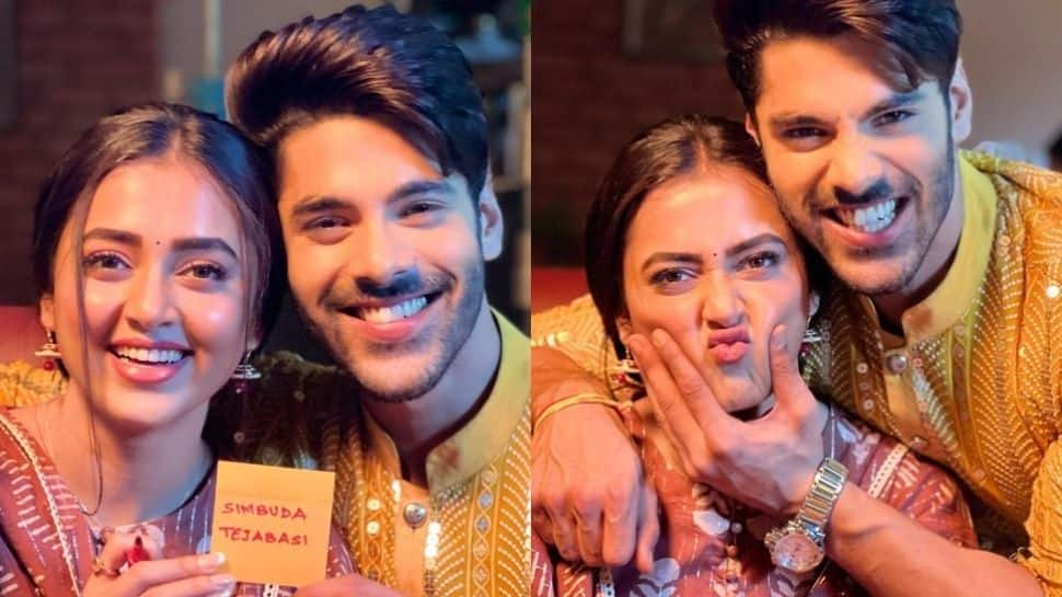 Naagin 6: Tejasswi Prakash and Simba Nagpal goof around on sets, Rajiv Adatia reacts!