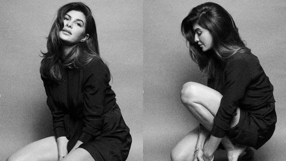 Jacqueline Fernandez shares alluring monochrome pictures with a beautiful message of &#039;staying grounded&#039;