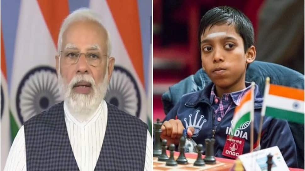 PM Modi lauds R Praggnanandhaa on win against Magnus Carlsen - Hindustan  Times