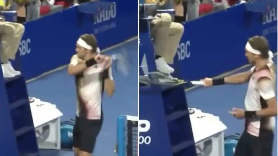 WATCH: Alexander Zverev kicked out of Mexican Open for attacking umpire&#039;s chair