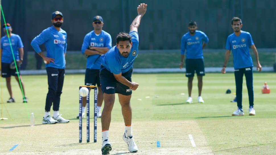 Team India pacer Bhuvneshwar Kumar needs 1 more wicket to claim 200 wickets across all formats. Bhuvneshwar has 141 wickets in ODI, 63 in Tests and 55 in T20 cricket till date. (Photo: ANI)