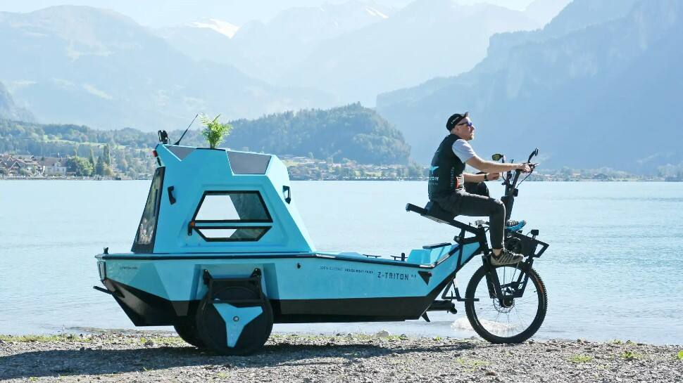 Z-Triton: An EV combined with bike, boat and RV