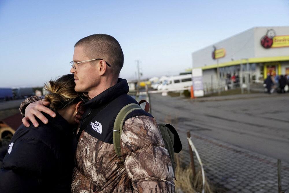 Refugees arrive in Poland after fleeing Ukraine