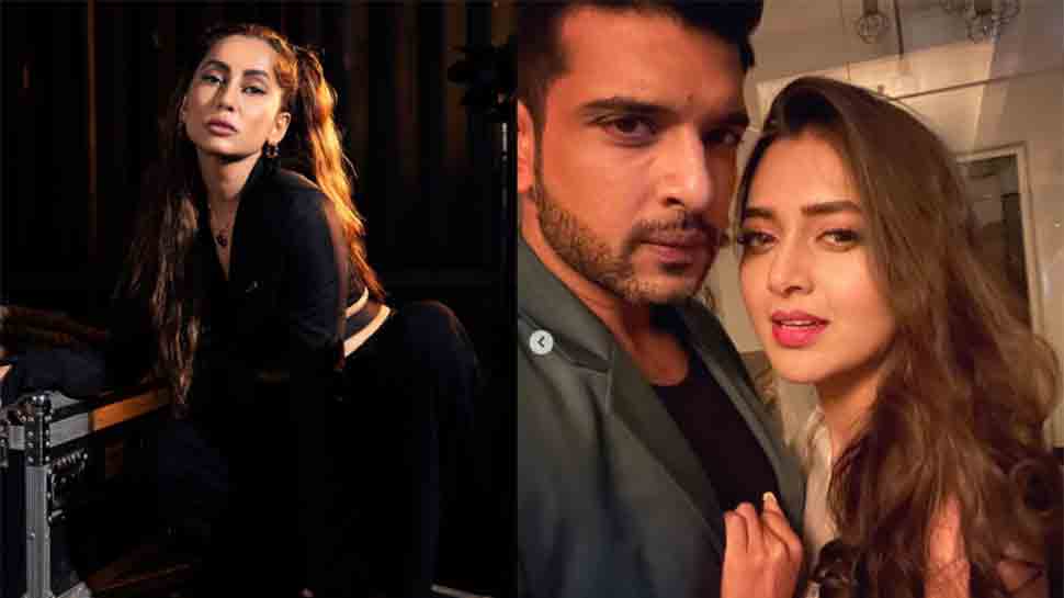 Anusha Dandekar looks HOT at Shibani-Farhan wedding bash, trolls compare her with Karan Kundrra&#039;s GF